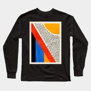 Mid Century Abstract Landscape | Bauhaus Edition Long Sleeve T-Shirt